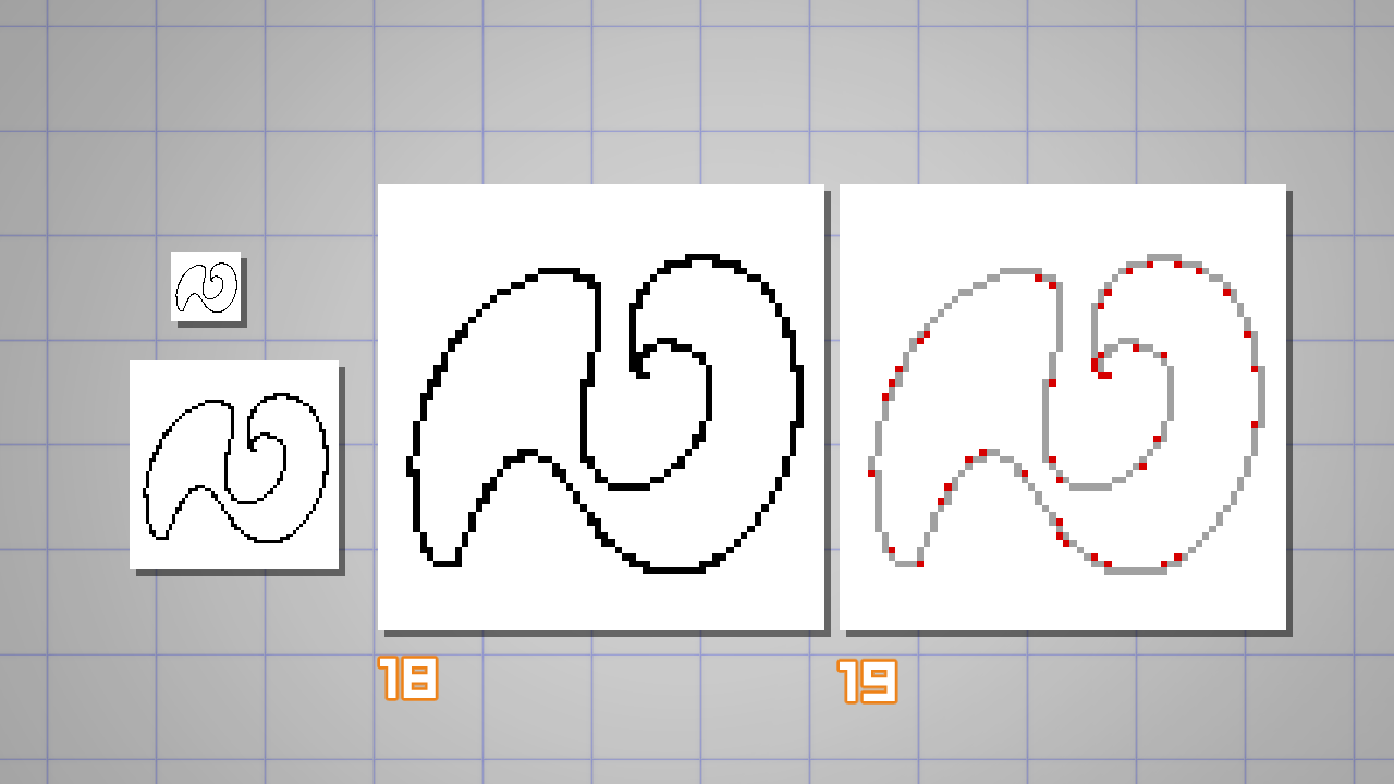 ピクセルアートで線を描くテクニック紹介　描き方　ガイド