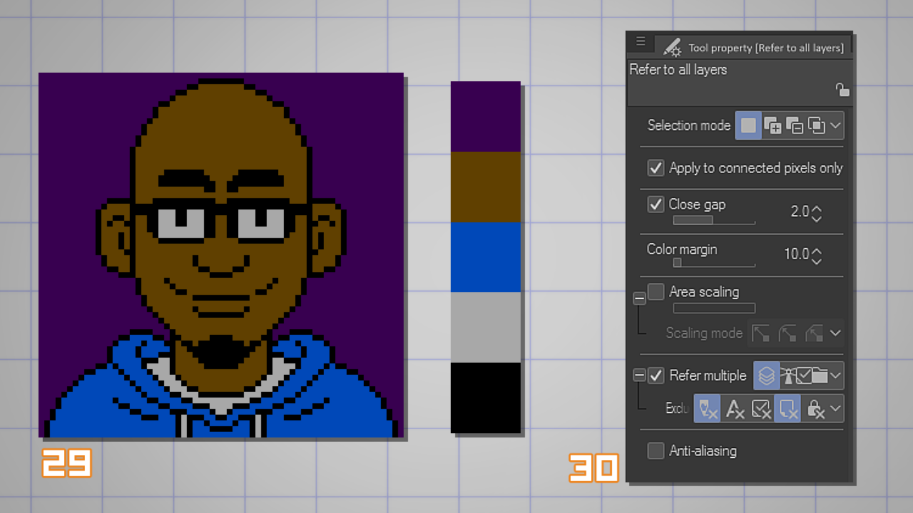 Colorisation pixel art