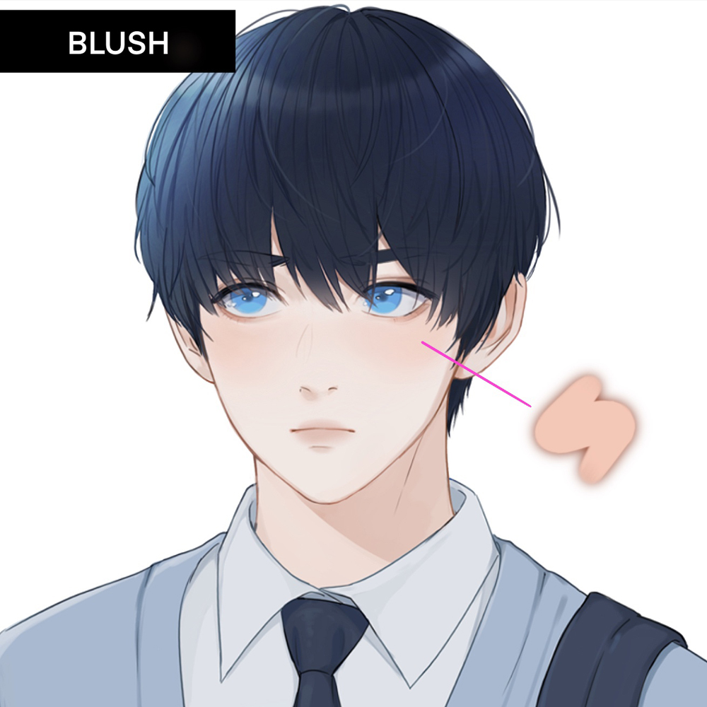 Anime Face Blush Png Transparent Png  vhv