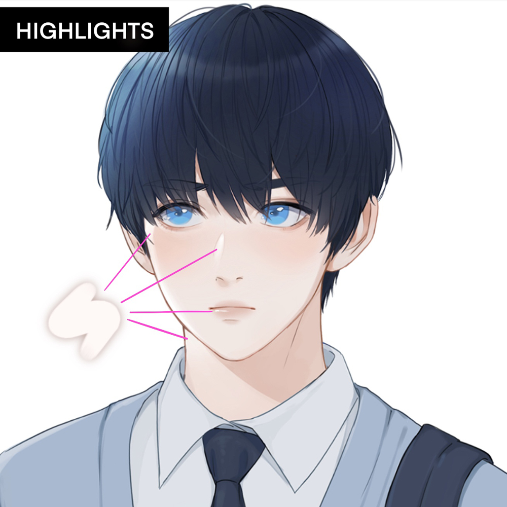 How to Draw an Anime Head and Face in Front View  Easy Step by Step  Tutorial