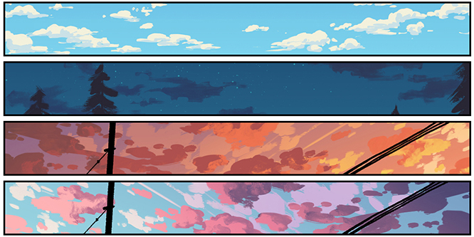 Drawing the Sky in Various Weathers and Times