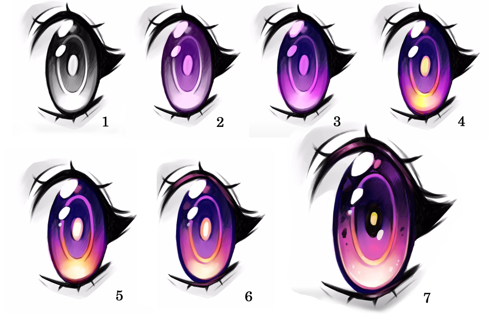 Tutorial anime eyes 1 by Inkswell  Anime eye drawing Anime eyes Anime  drawings tutorials