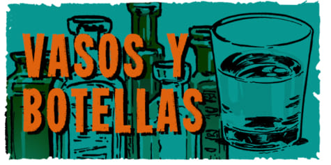 Cómo dibujar vasos y botellas