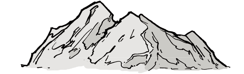 Mountain range sketch by Daandric on DeviantArt-tmf.edu.vn