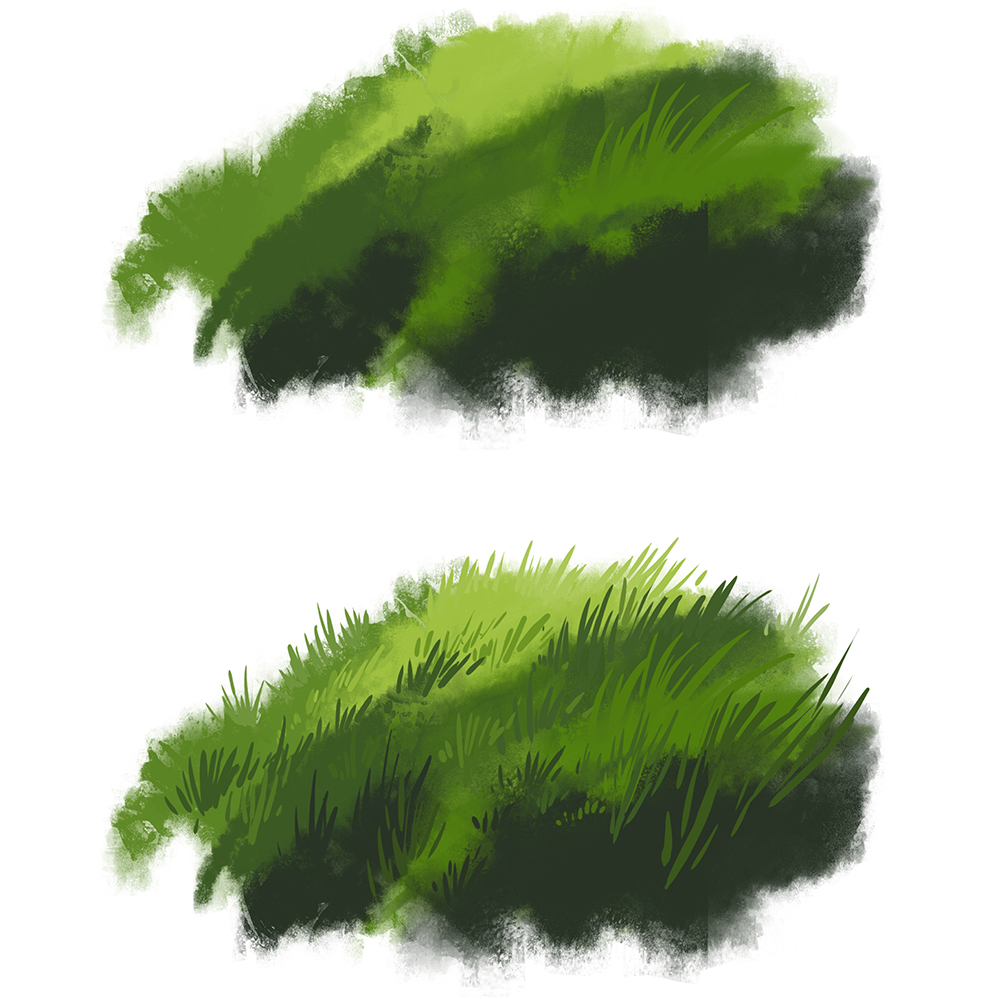 Grass Drawing Easy.