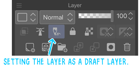 How to set a draft layer for your comic
