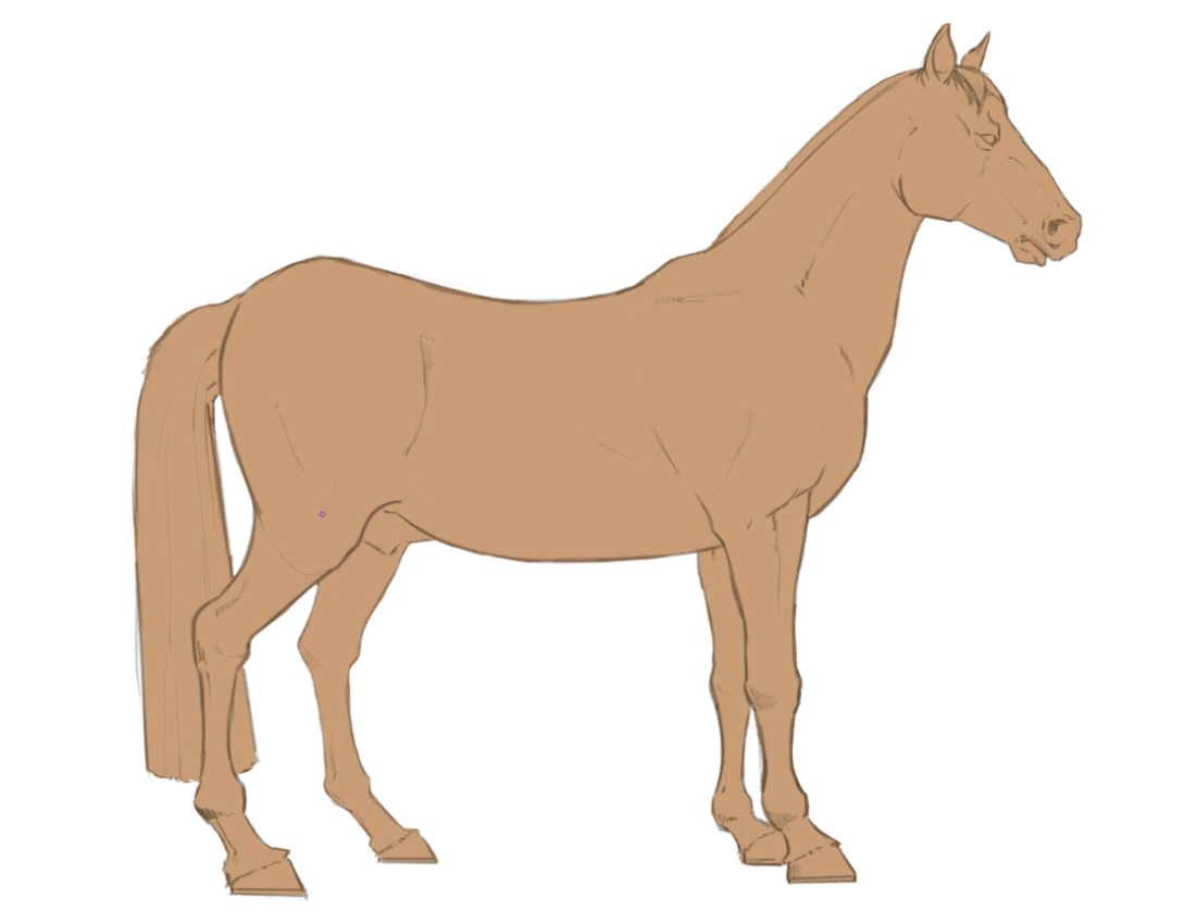 Share 75+ simple horse sketch best