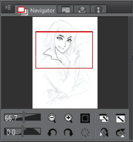 Keep zooming and rotating the canvas in mind when drawing to help you draw more comfortably.