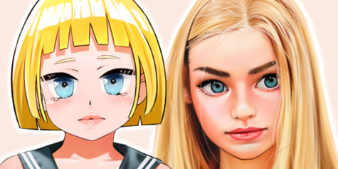 Cómo dibujar pelo de estilo manga y semirrealista