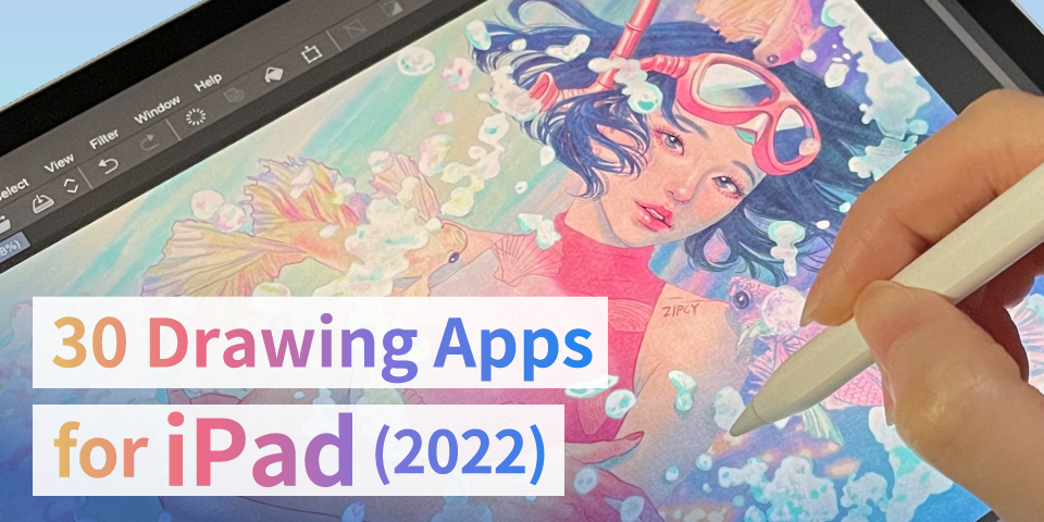 30 Drawing and Painting Apps for the iPad 2022 Free/Paid