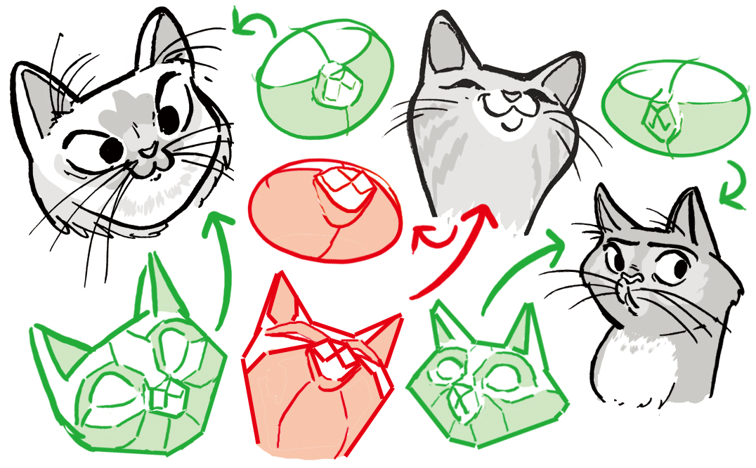 Cartoons, Cat, Rectangular, rounded, Cats, Animal, Animals, head, Cartoon  icon