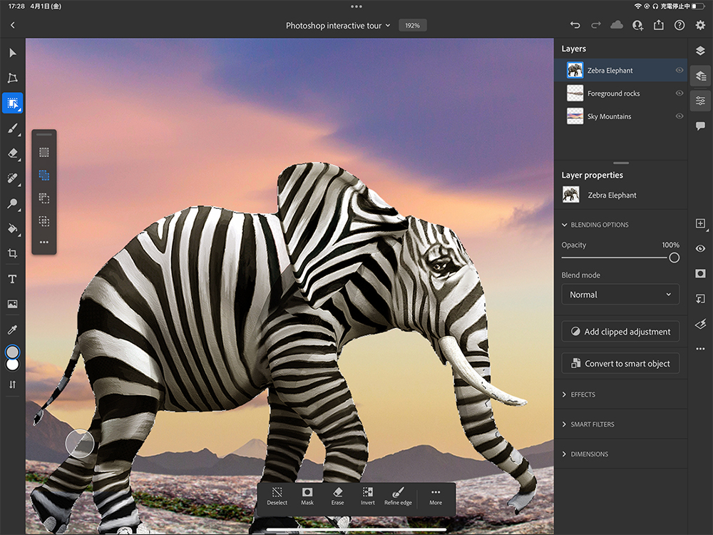 Adobe Photoshop on iPad