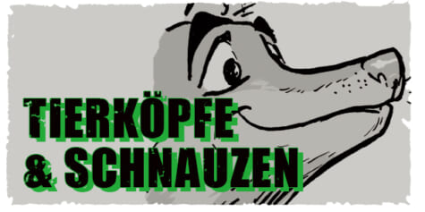 Wie man Tierköpfe und -schnauzen zeichnet