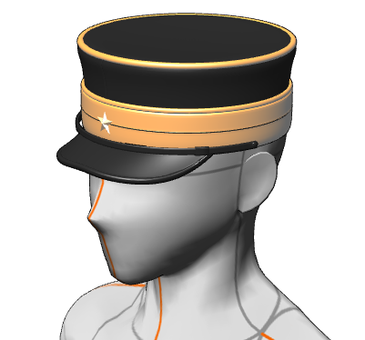 3D軍帽