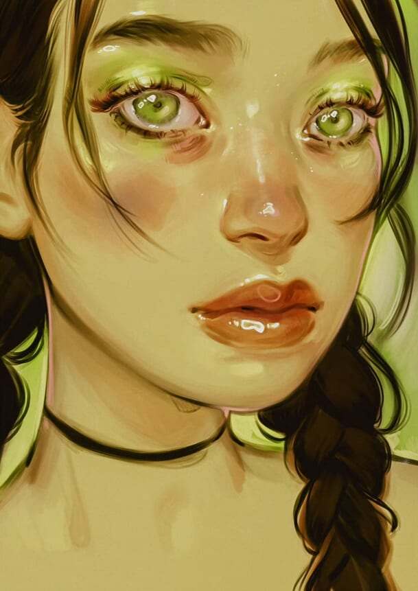 Change up positioning of the blush on the face