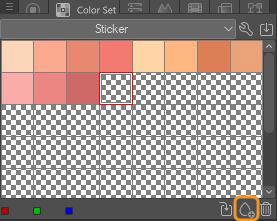clip studio paint UI color set
