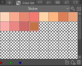 clip studio paint UI color set