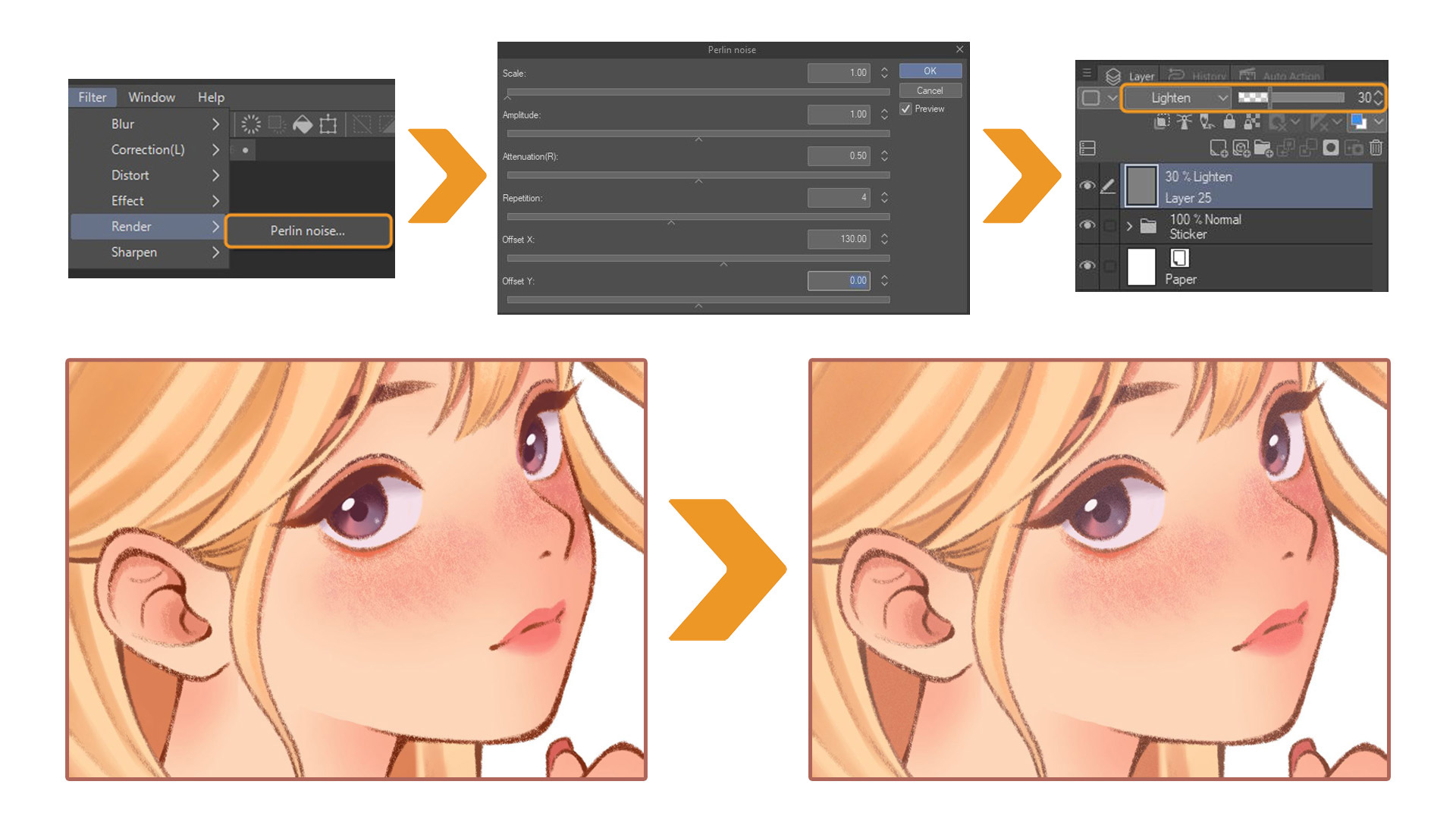 girl simple drawing looking over shoulder