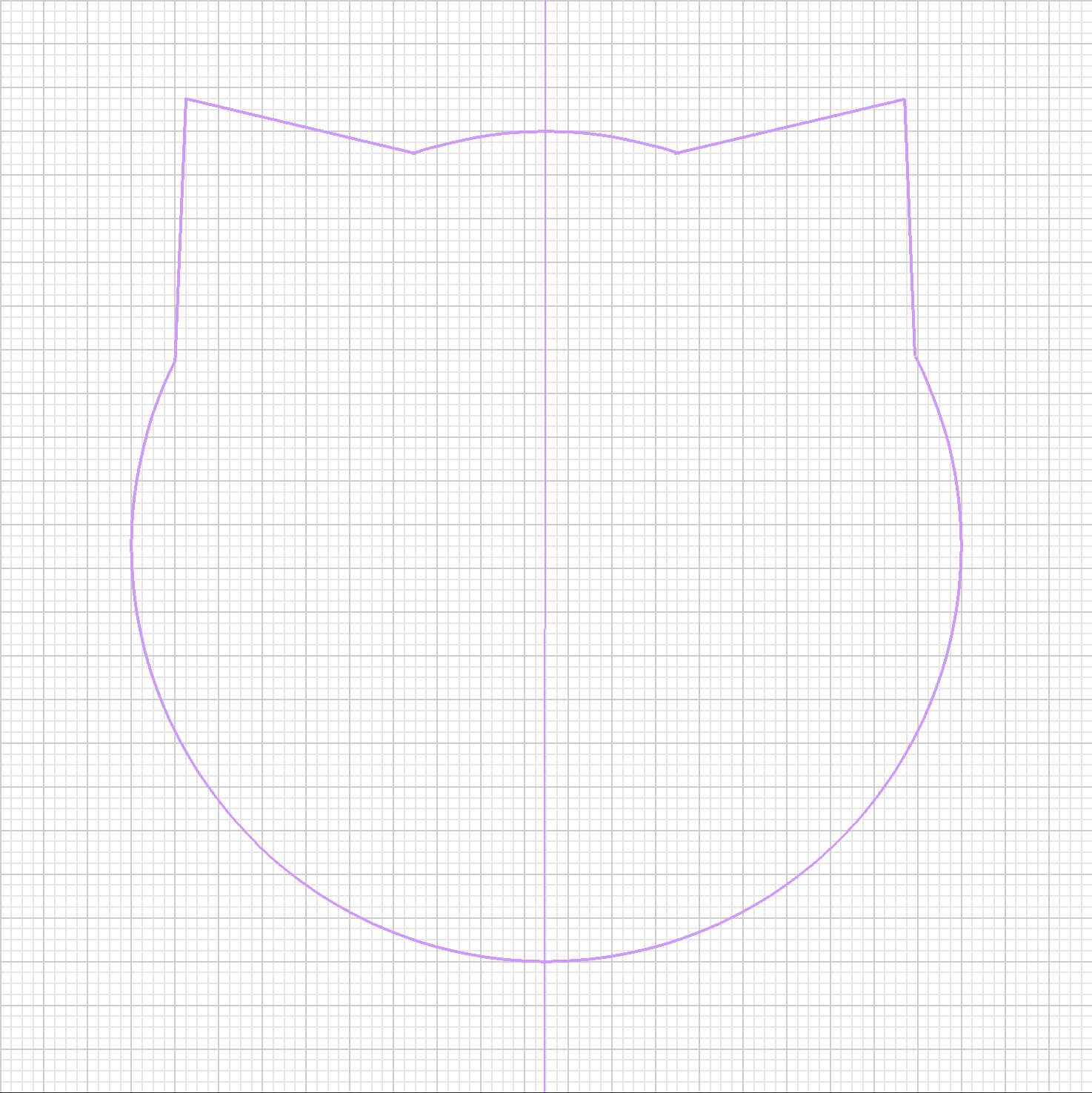 ベクター線を定規化して作成した猫型定規の画像