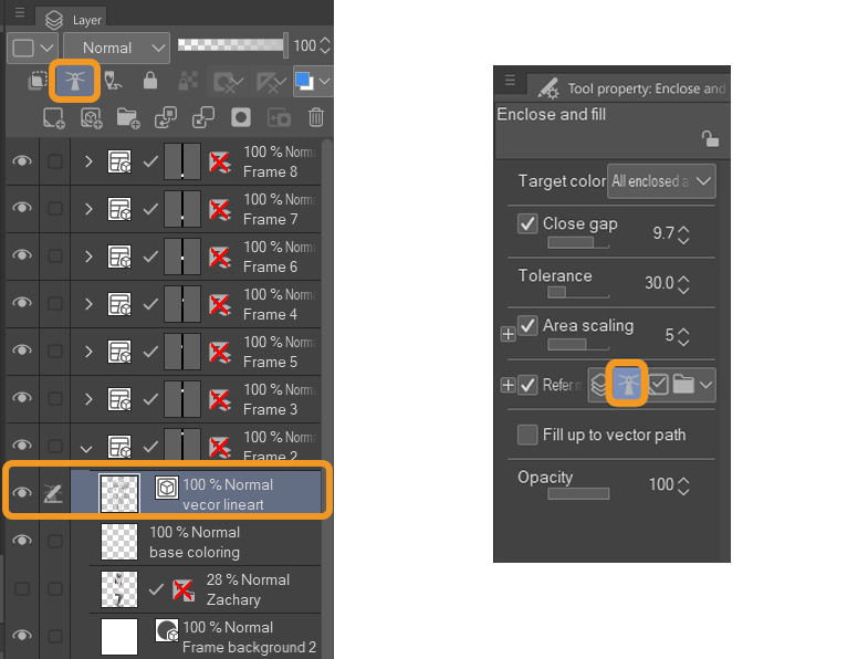 CSP UI layer settings