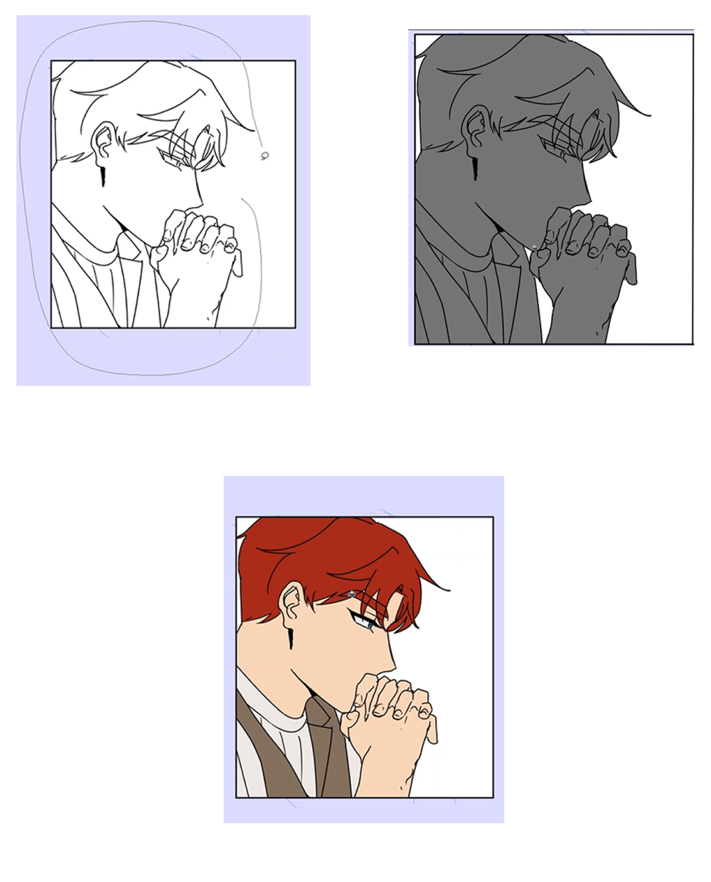 webtoon coloring sketch line art