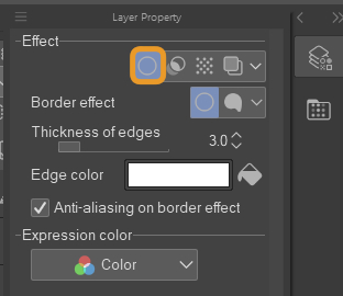 CSP UI layer property palette