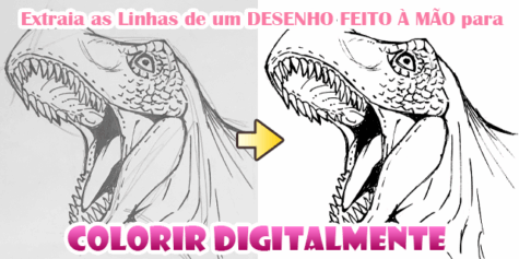 Extraia as Linhas de um Desenho para Colorir Digitalmente