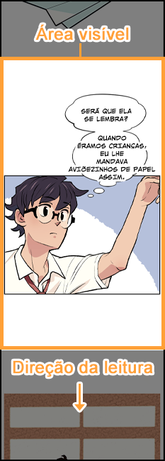 Como funciona a rolagem vertical em webtoons