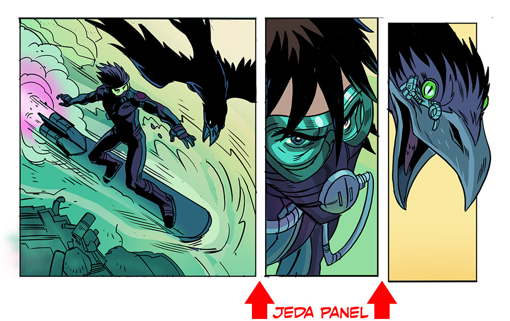 Gutter adalah area kosong di antara panel-panel dalam komik atau manga.