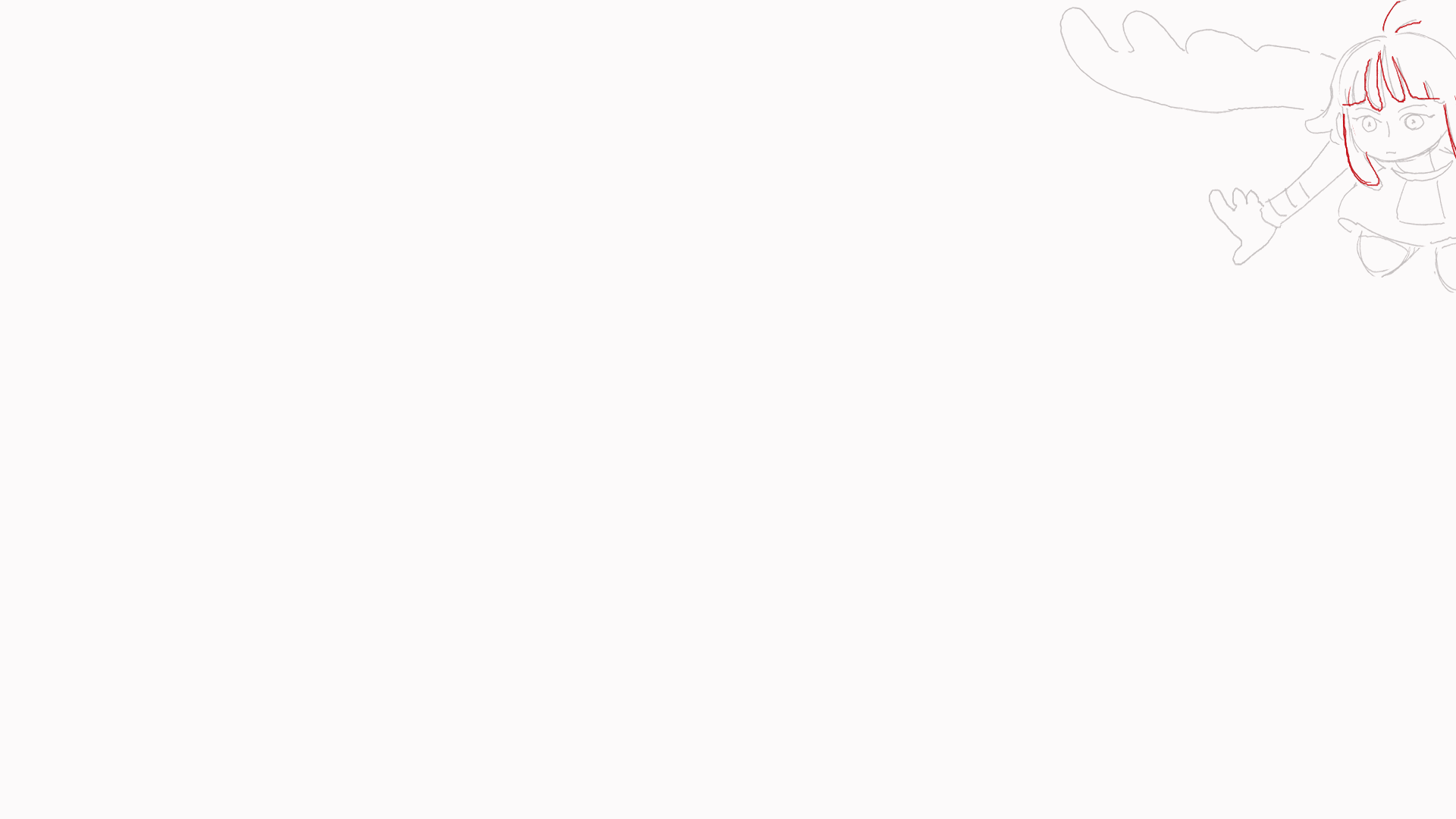 animation hair sketch