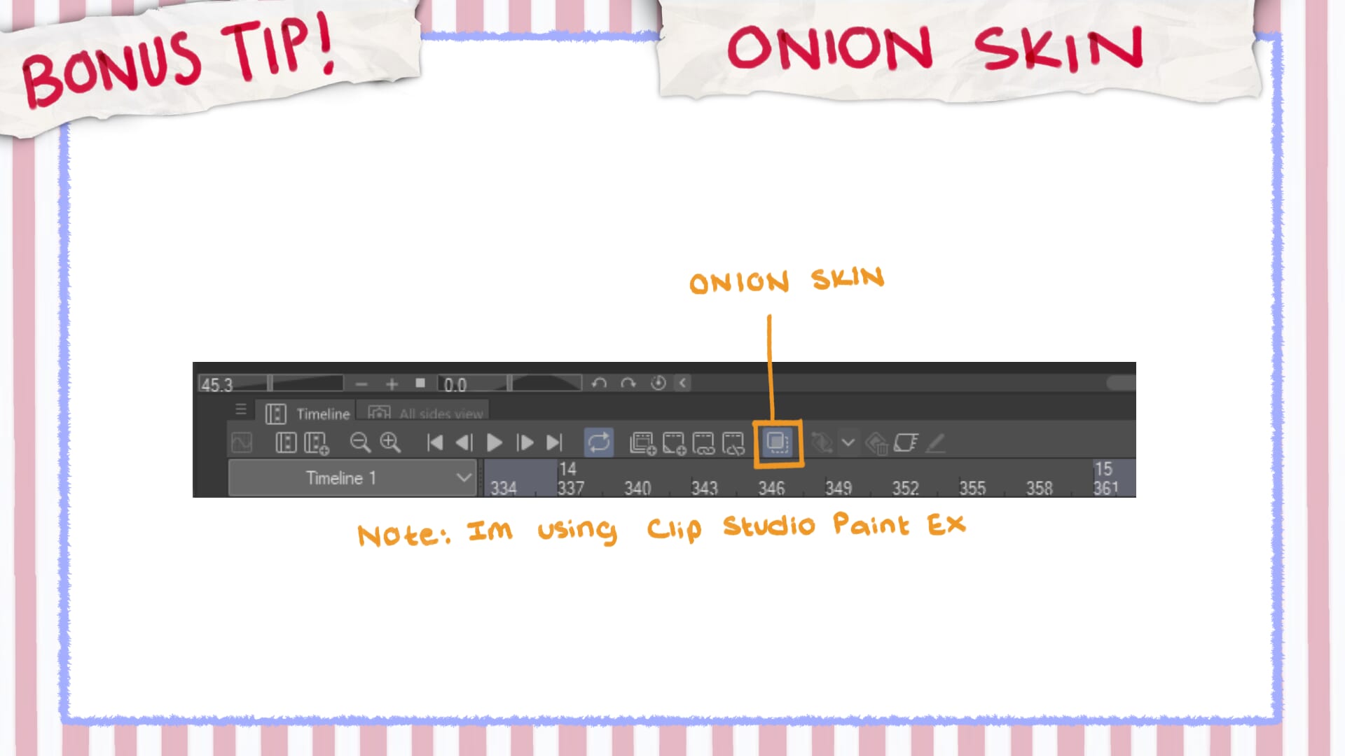 animation theory onion skin UI