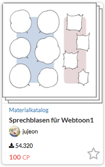 Sprechblasen für Webtoons aus CLIP STUDIO ASSET