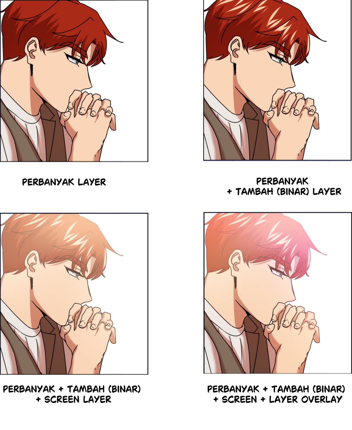 Pewarnaan cahaya webtoon