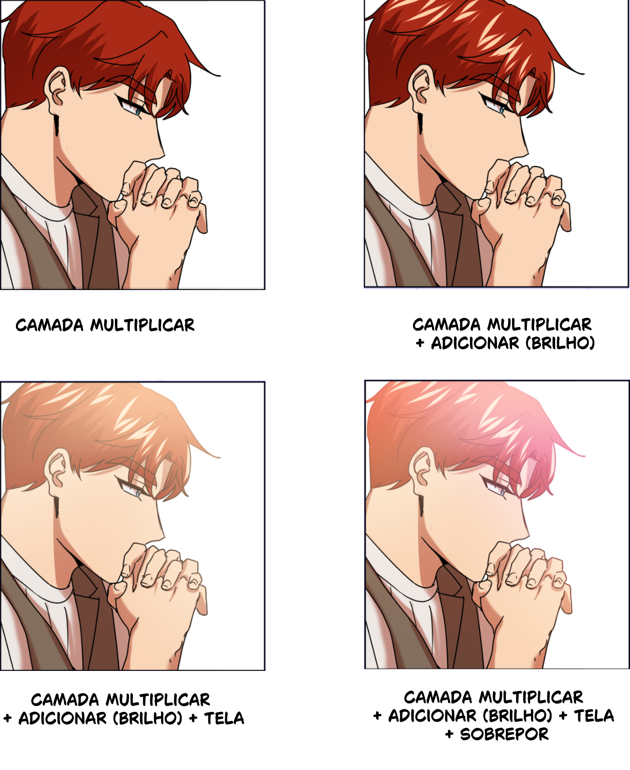 colorindo iluminação de webtoon