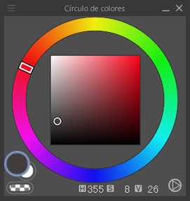 Círculos de colores en Clip Studio Paint