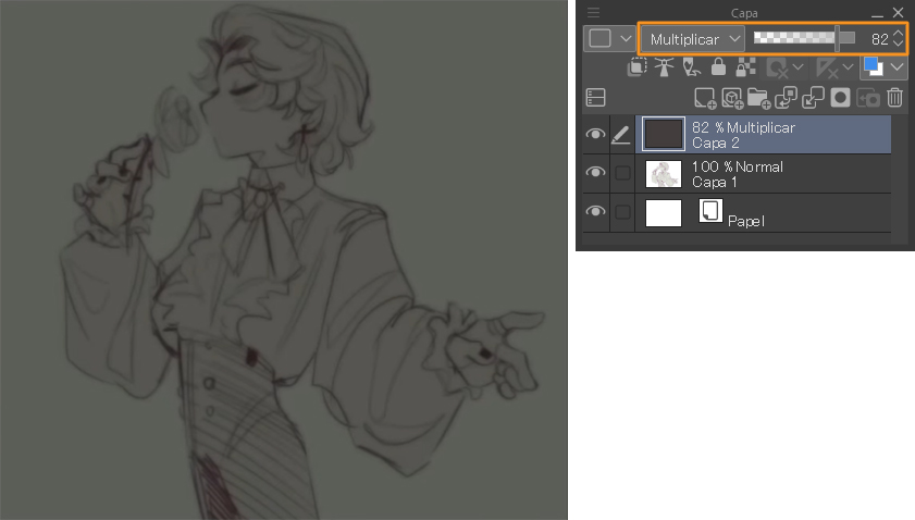 Capas en Clip Studio Paint