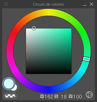 Círculo de colores en Clip Studio Paint
