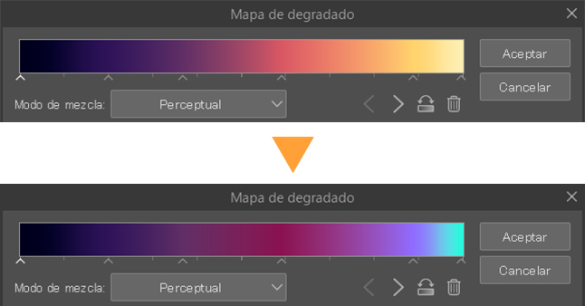 Mapas de degradado