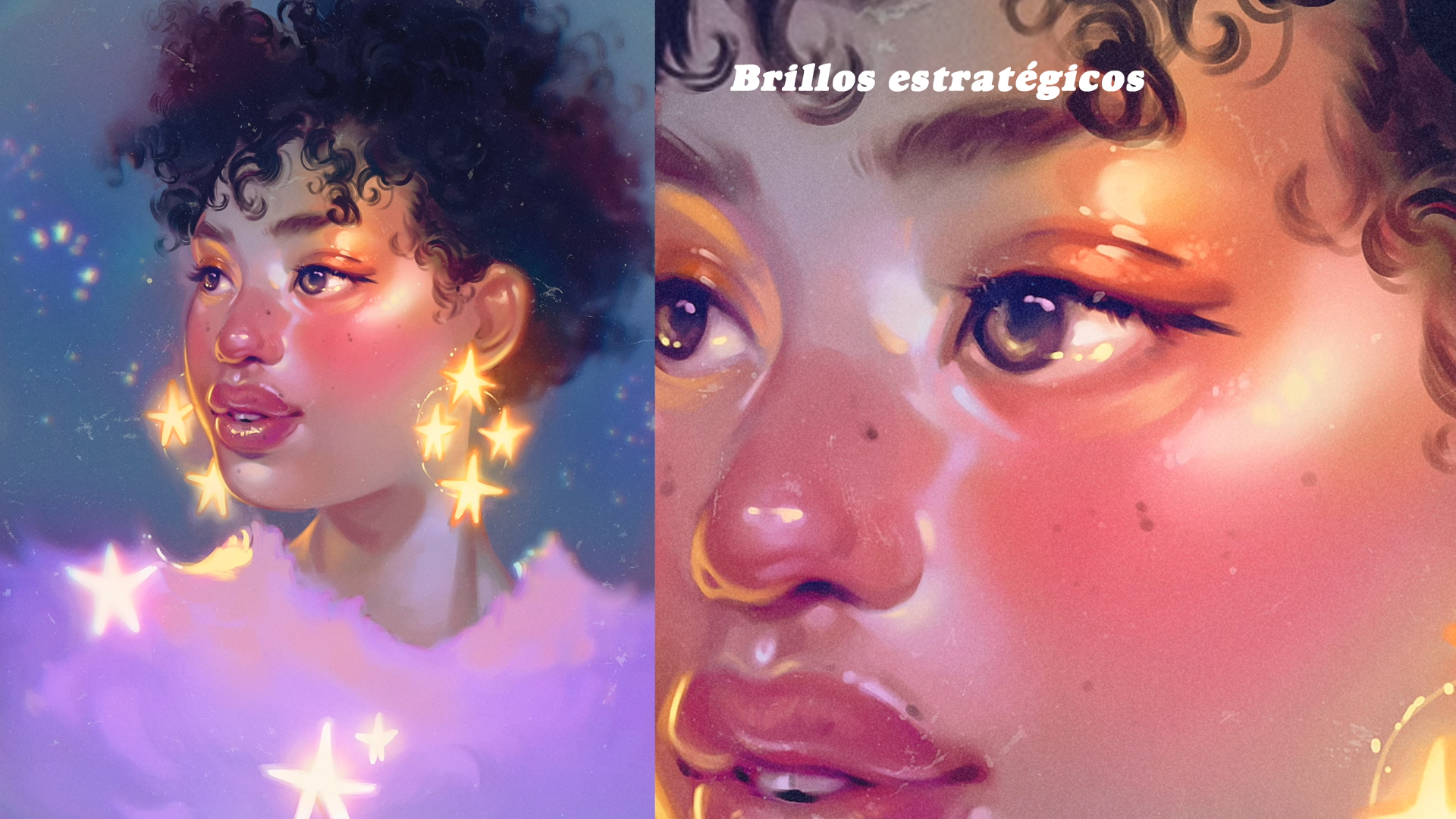 Ejemplo de un retrato vibrante