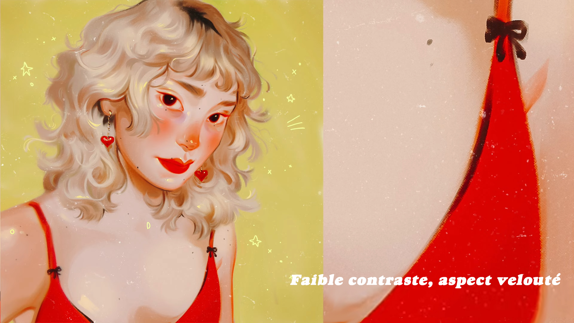 Portrait mat d'une femme