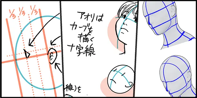 「横顔の描き方」の詳しい解説記事のアイキャッチ画像