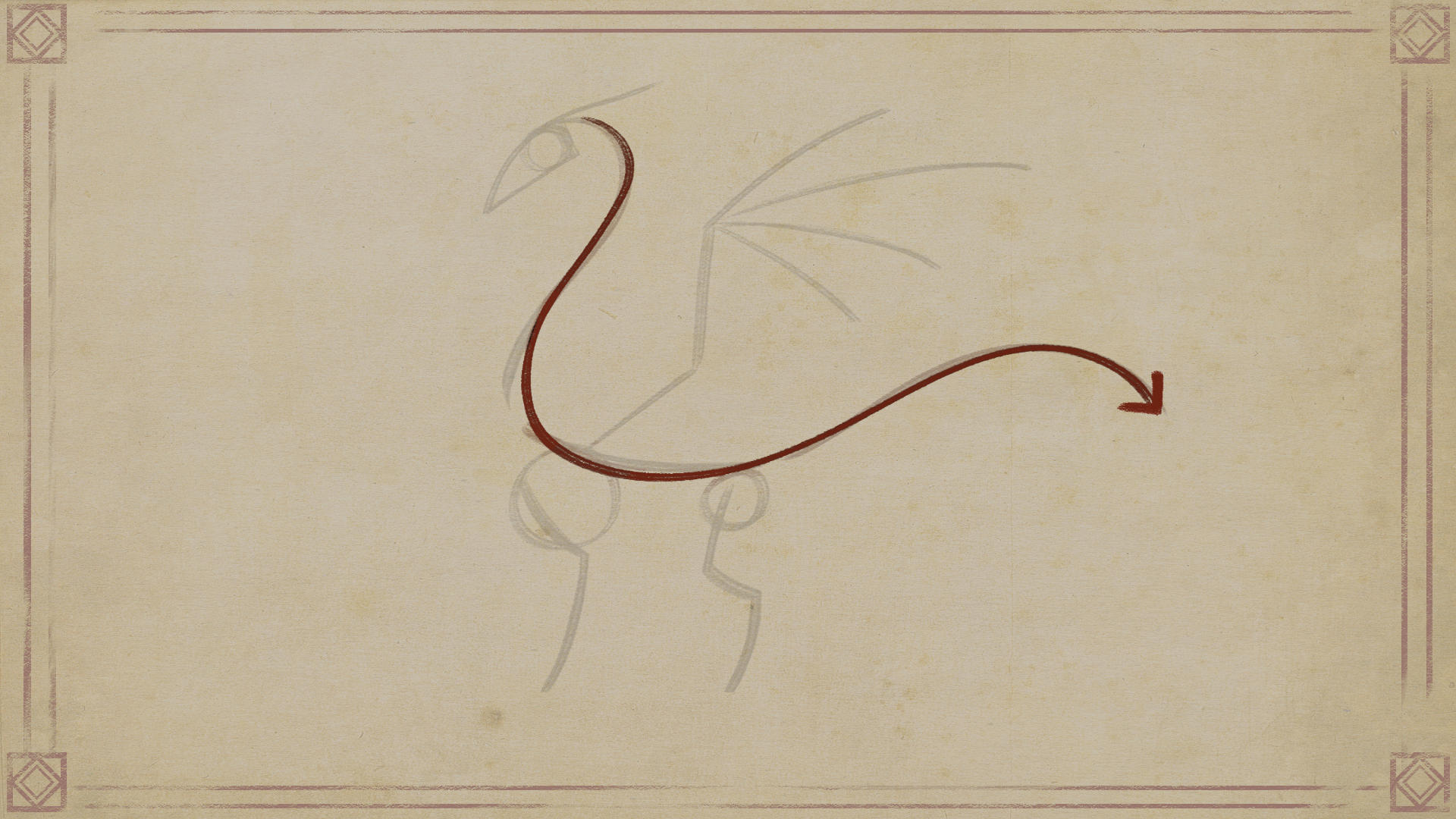 start with the main line of the body 
