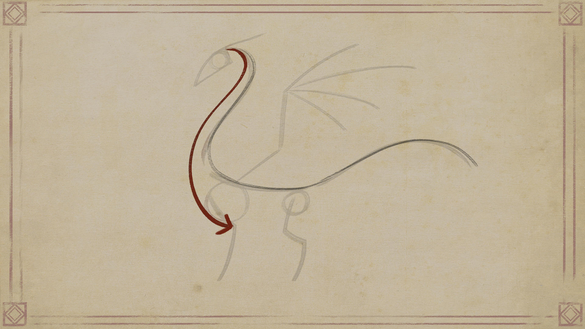 next create the line that goes underneath the body