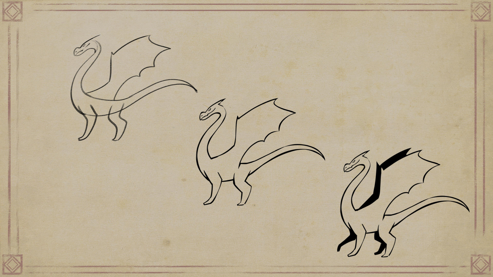 duplicate the drawing to create depth