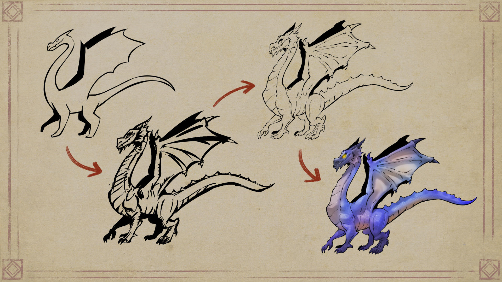 create a lifelike dragon