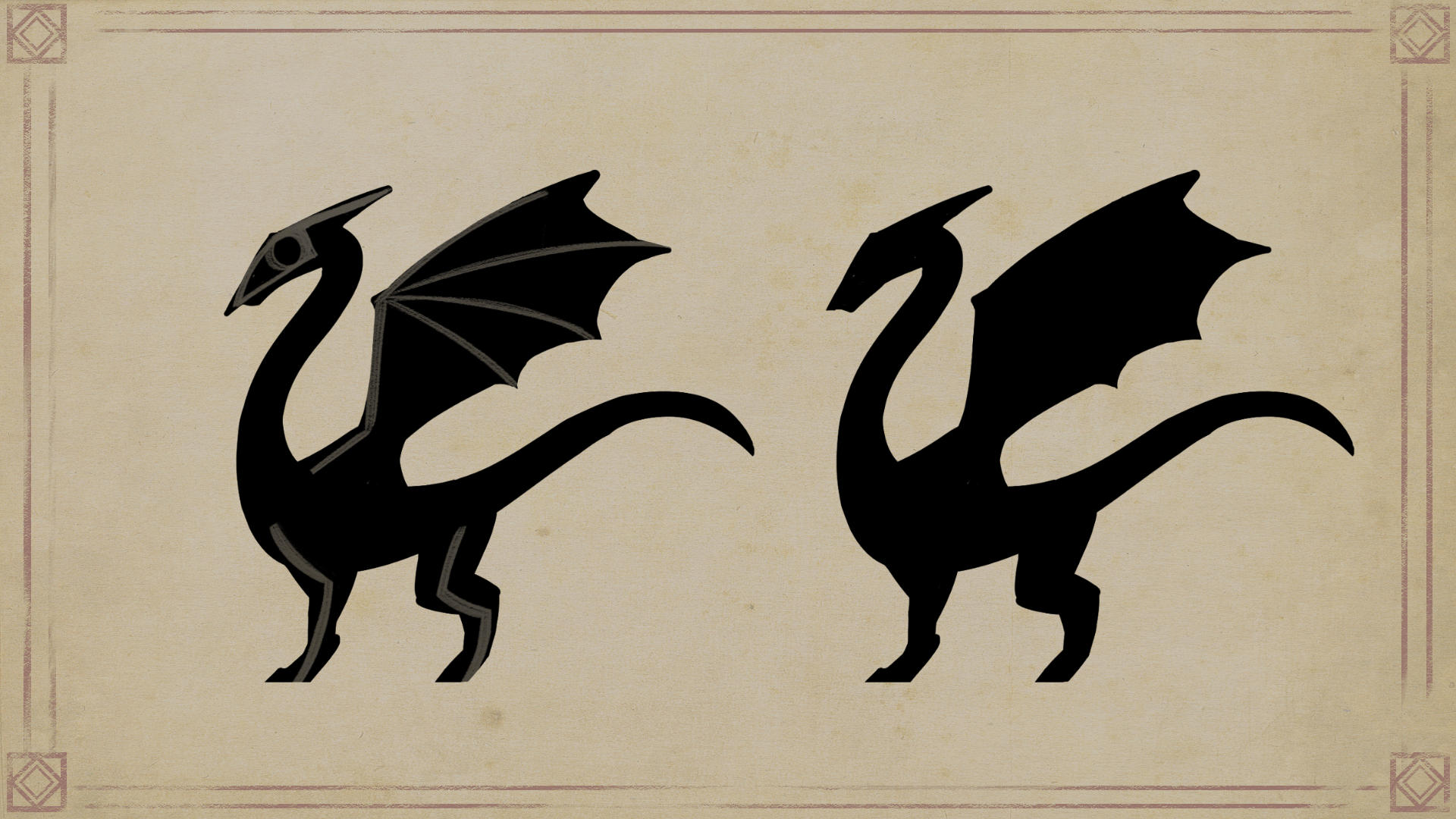shade in the silhoutte of the dragon