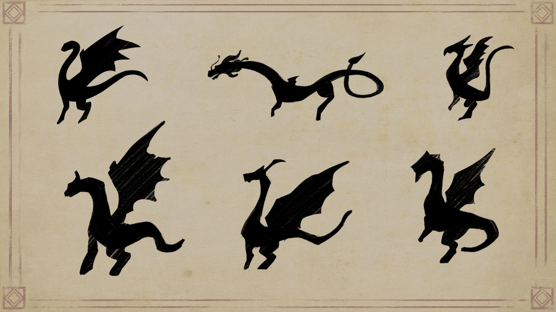 various silhouettes