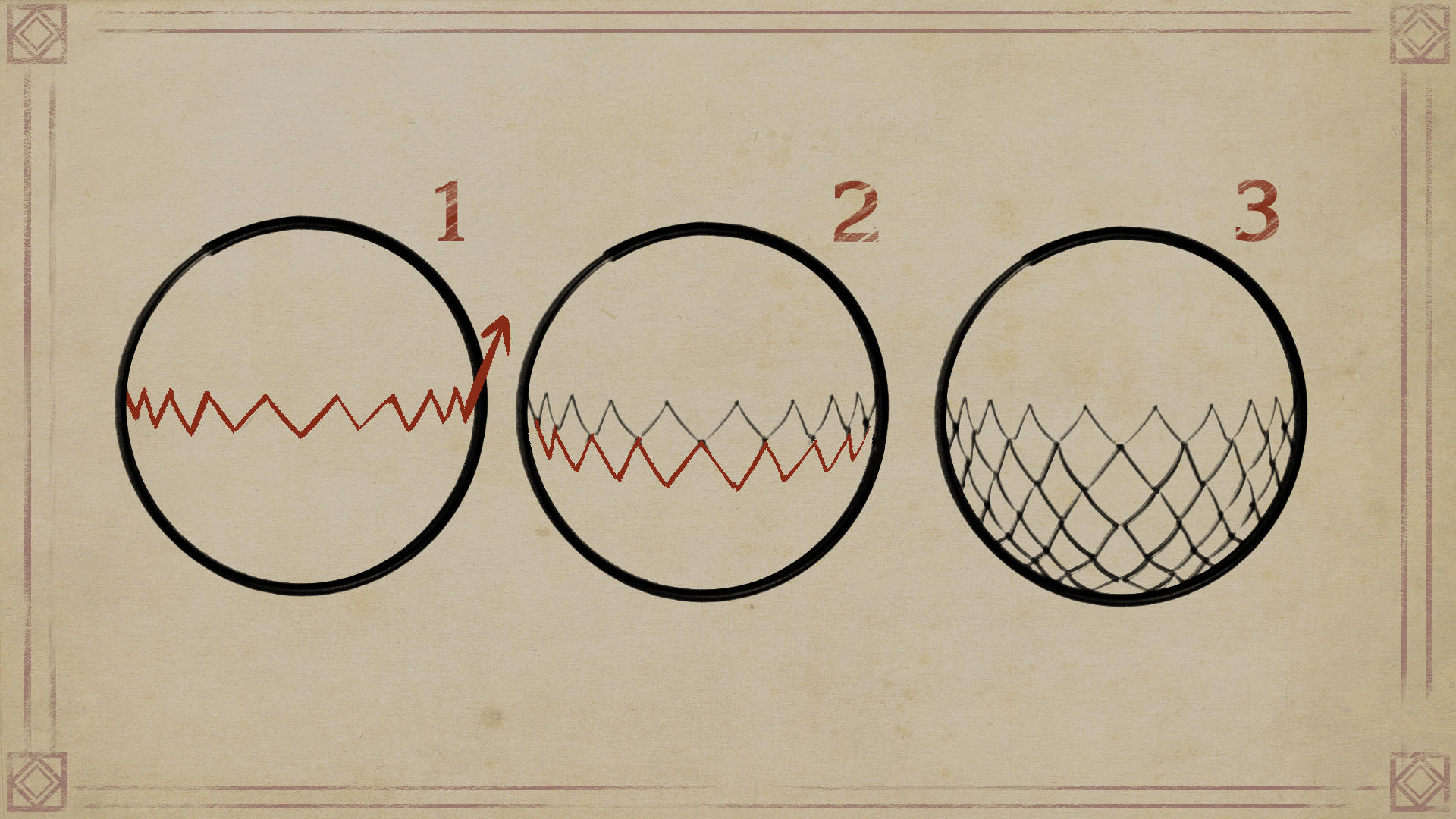 scales on a round surface