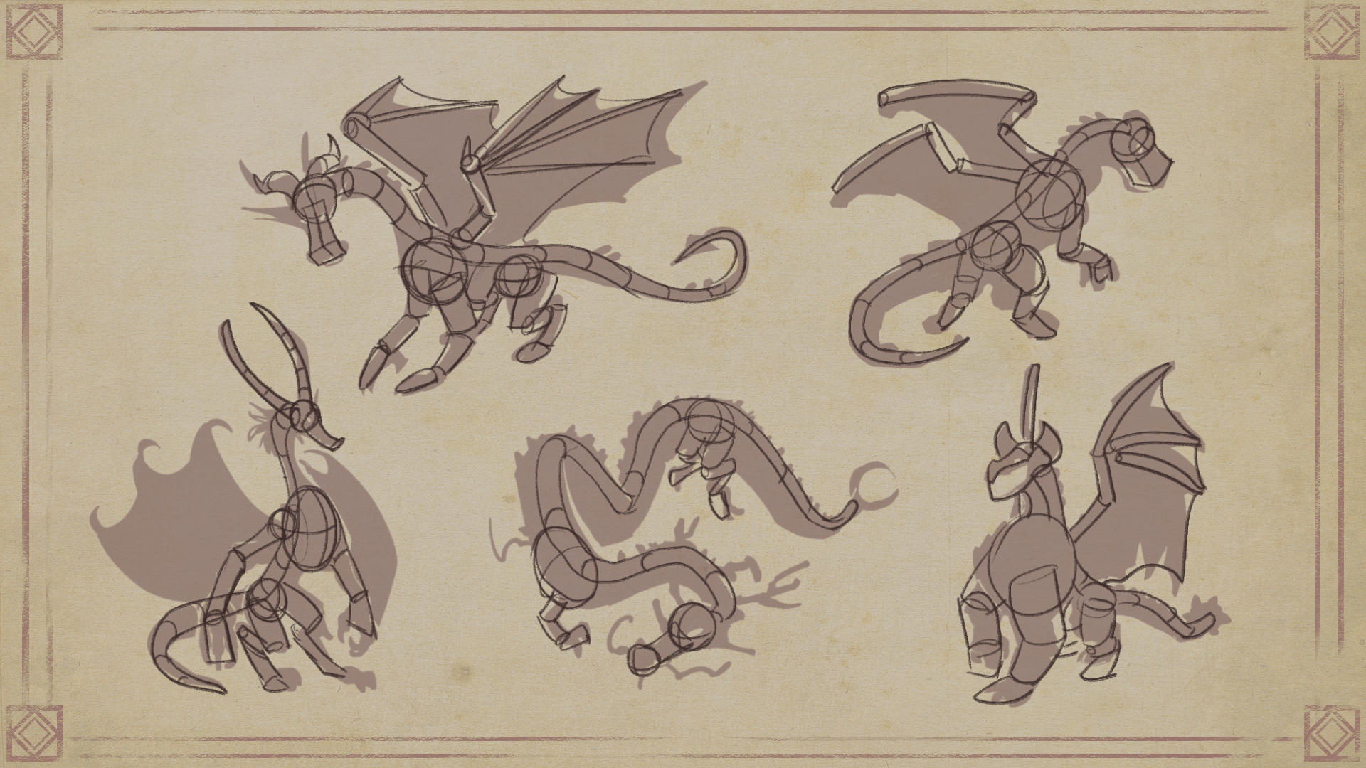 dragon sketch example