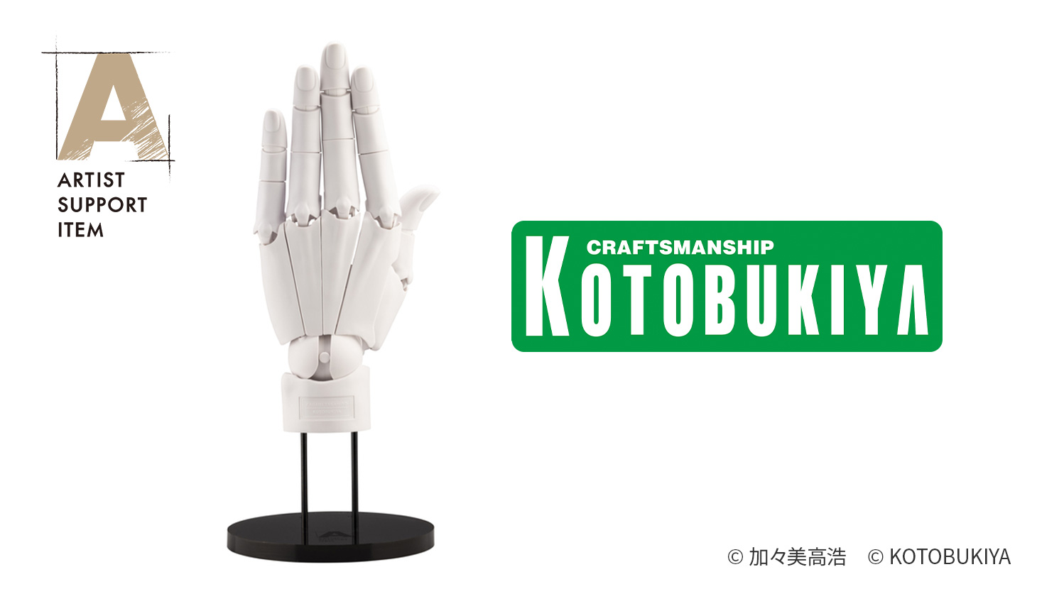 ARTIST SUPPORT ITEM ハンドモデル/L -WHITE-